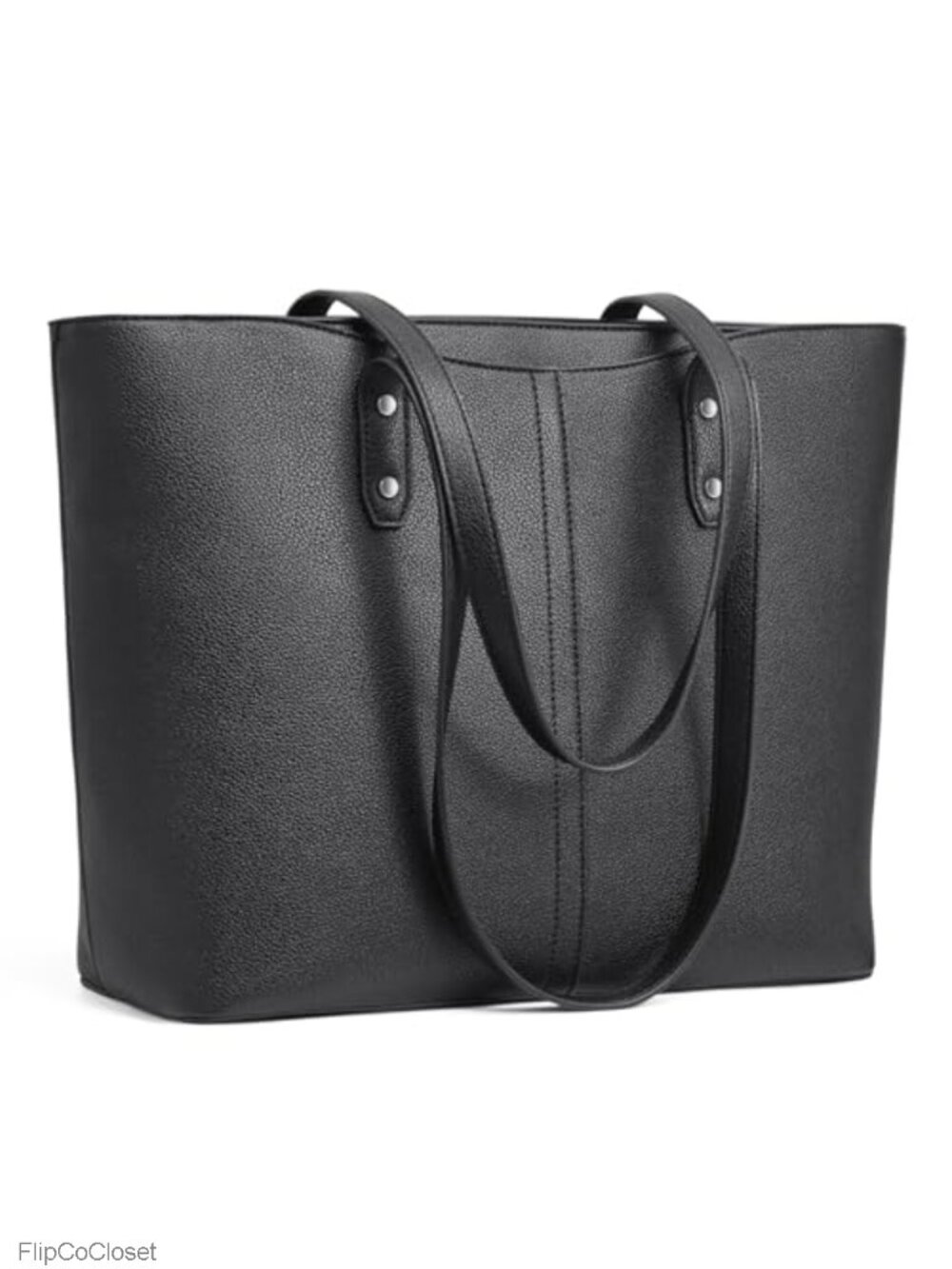 S-ZONE Tote Bag Faux Leather Laptop Work Travel Purse